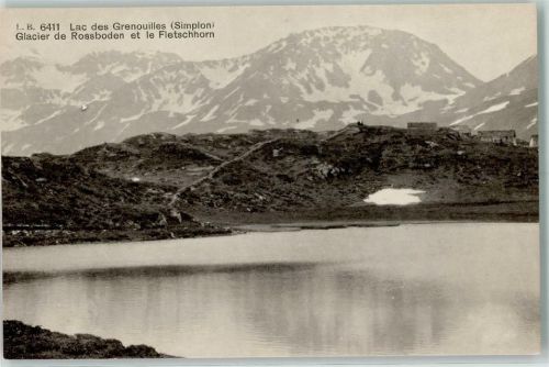 Fletschhorn - Lac des Grenouilles Rossboden Gletscher Fletschhorn