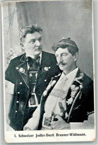 Tracht Schweizer Jodler Duett Brunner-Widtmann Tracht Schweiz Gebrauchsspuren