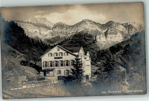 9107 Rossfall Urnäsch - Gasthaus Säntiskette Feldpost Kaserne SG