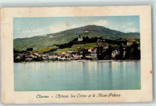 1815 Clarens 1913 - Chateau des Cretes et le Mont-Pelerin