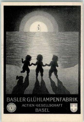 4000 Basel Bâle Werbe AK Glühlampenfabrik Aktien Gesellschaft