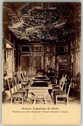 7500 St. Moritz - Engadiner Museum Prunksaal aus dem Hause Visconti