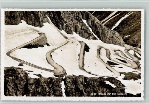 Sankt Gotthard TI - Gotthardstrasse Winter