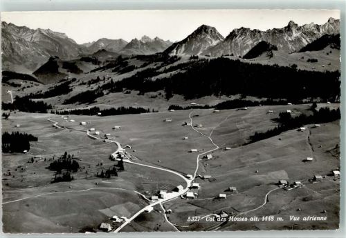 1862 Les Mosses Ormont-Dessous Foto AK Fliegeraufnahme Col des Mosses