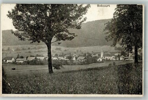 2856 Boécourt Gebrauchsspuren Feldpost Schützenbataillon Nr. 5