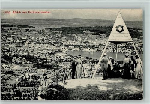 8143 Uetliberg - Aussichtsplattform Blick auf Zürich