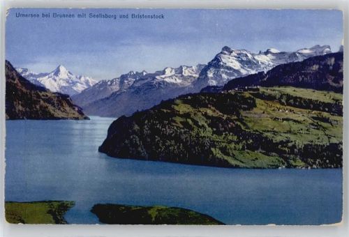 6440 Brunnen - Urnersee, Seelisberg, Bristenstock, Vierwaldstättersee AKU2