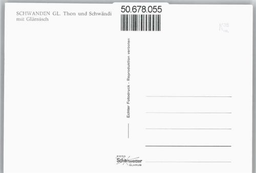 8762 Schwanden GL - Thon, Schwändi, Glärnisch