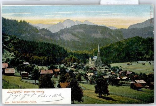6078 Lungern - Kirche, Ortsansicht