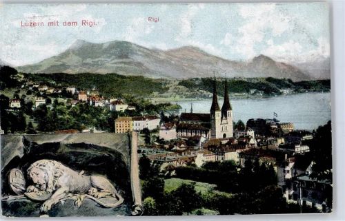 6000 Luzern Lucerne - Kirche Rigi Wappen AKU1