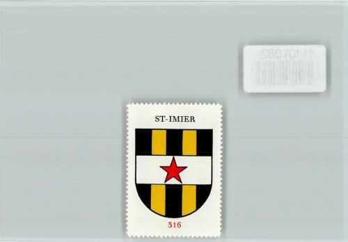 2610 St-Imier Saint-Imier - Vignette Wappen Kaffee Hag ca 1920-1940 St-Imier