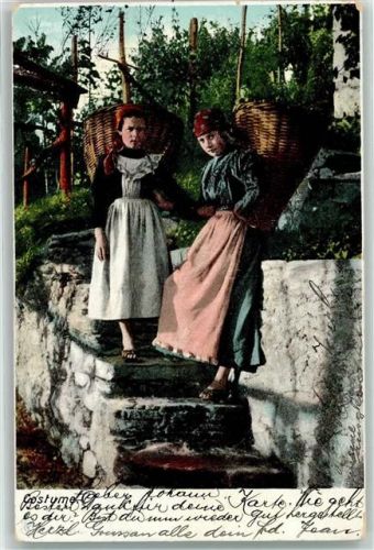 6600 Locarno 1903 - Frauen Tracht Weinpflückerinnen Ort lt. Stempel