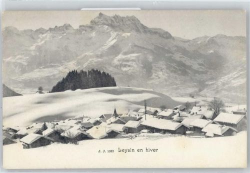 1854 Leysin - Gesamtansicht, Winter