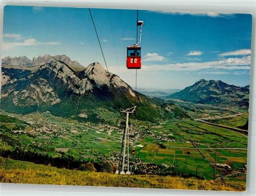 7323 Wangs 1978 Foto AK Seilbahn Wangs-Furt