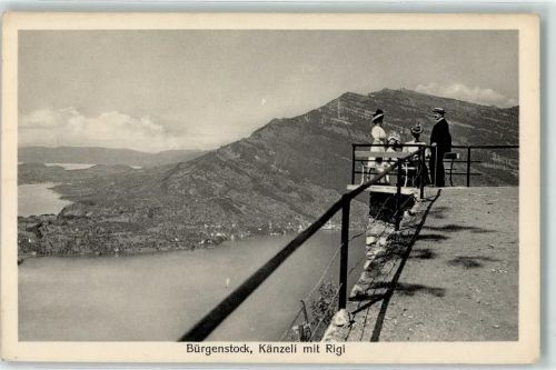 6363 Bürgenstock - Känzeli am Felsenweg Rigi Vierwaldstättersee