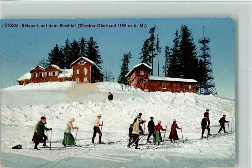 8000 Zürich 1914 - Skisport auf dem Bachtel (Zürcher Oberland) , Aussichtsturm