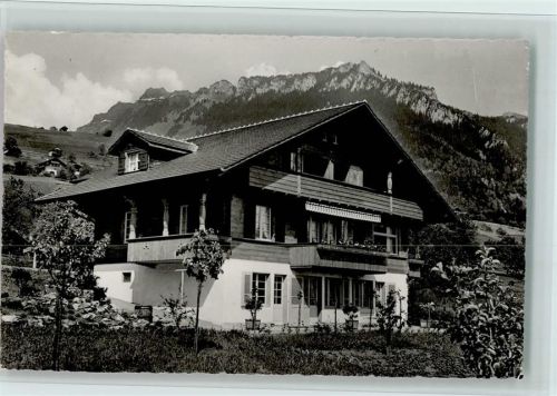 3655 Sigriswil 1935 Foto AK Pension Chalet Stettler , gute Erhaltung AK