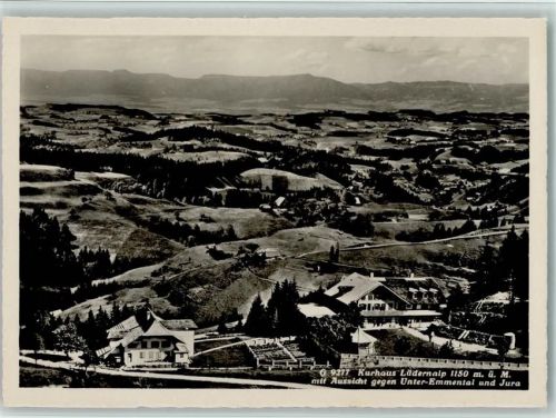 Lüderenalp - Kurhaus Lüderenalp mit Aussicht gegen Unter-Emmental und Jura
