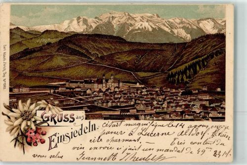 8840 Einsiedeln 1898 Lithographie