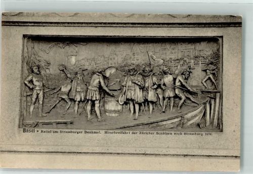 4000 Basel Bâle - Relief am Strassburger Denkmal