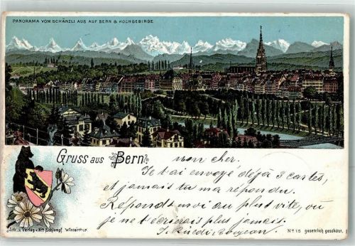 3000 Bern Berne 1899 Lithographie