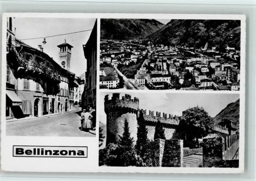 6500 Bellinzona - 3-Bildkarte