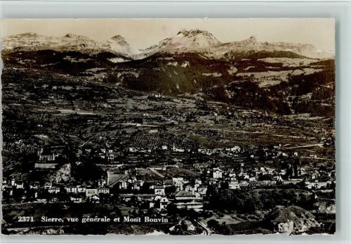 3960 Sierre - Vue générale et Mont Bonvin