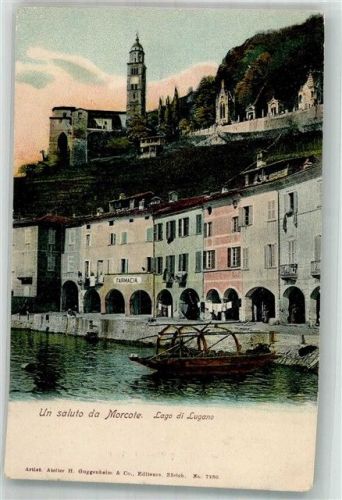 6922 Morcote Gebrauchsspuren Kirche Apotheke Lago di Lugano