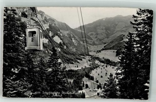 6064 Kerns 1961 Foto AK Schwebebahn Stöckalp Frutt