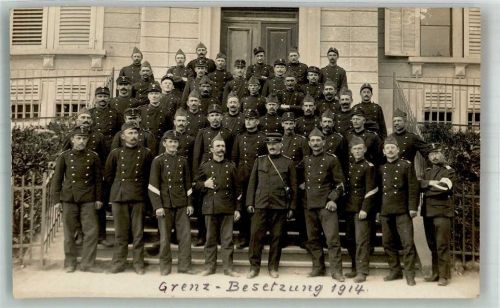 Grenzbesetzung 1914 Bataillon 150 ? Soldaten Militär Schweiz
