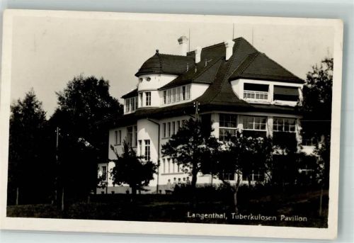 4900 Langenthal Foto AK Krankenhaus Tuberkulosen Pavillon
