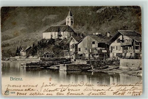 3855 Brienz BE 1902 Gebrauchsspuren Kirche