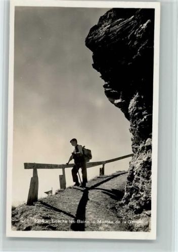 3954 Leukerbad Loèche-les-Bains - Bergwanderer