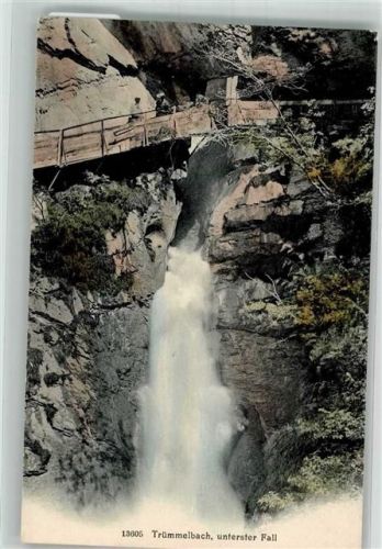 3822 Lauterbrunnen Foto AK Trümmelbach
