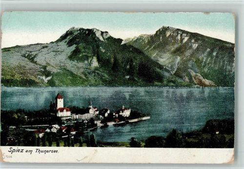 3700 Spiez - Blick auf Spiez am Thunersee
