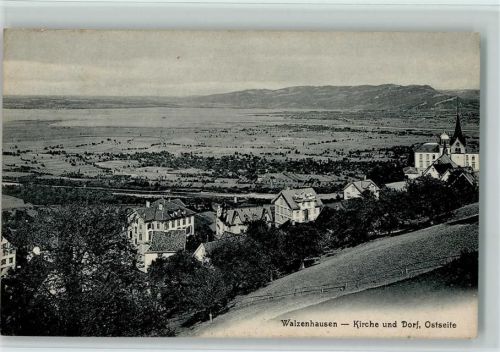 9428 Walzenhausen - Kirche und Dorf Ostseite
