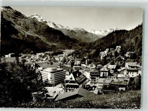 7500 St. Moritz 1966 Foto AK St. Moritz-Dorf Bad