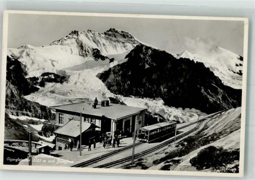 3801 Jungfraujoch Foto AK Bahnhof Bergbahn Jungfraubahn