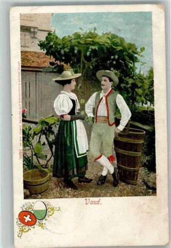 Le Vaud Atelier Guggenheim u. Co. 10058 Tracht Schweiz 1906