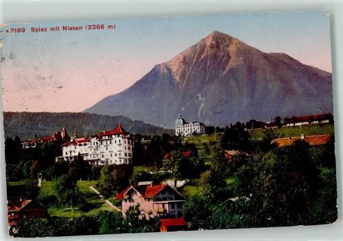 3700 Spiez Gebrauchsspuren Niesen