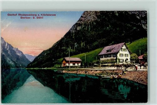 8750 Klöntal - Gasthof Rhodannenberg s. Klöntalersee