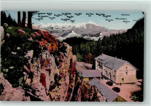 La Dole - L'Hôtel de la Couronne et le Mont Blanc