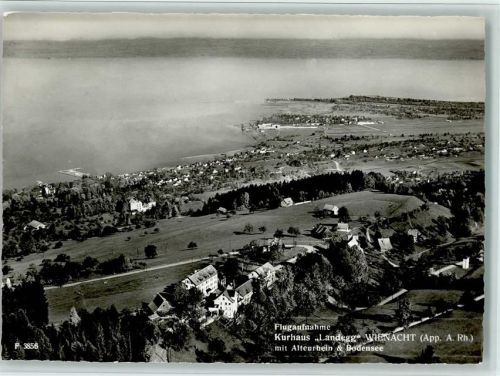 9405 Wienacht-Tobel - Luftaufnahme Kurhaus Landegg mit Altenrhein und Bodensee