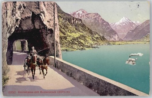 6440 Brunnen - Postkutsche Axenstraße, See