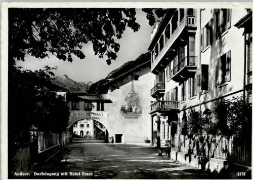 7440 Andeer Foto AK Verlag Geiger 3178 - Hotel Fravi