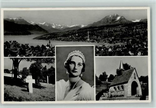 6403 Küssnacht am Rigi 1936 Foto AK Verlag Goetz Nr. 8951 - Königin Astrid Kapelle