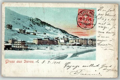 7260 Davos Dorf 1904 Gebrauchsspuren