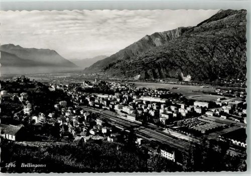 6500 Bellinzona Foto AK Bahnhof