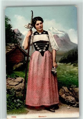 Nr. 2595 Edition Photoglob - Bernerin, gute Erhaltung Tracht Schweiz