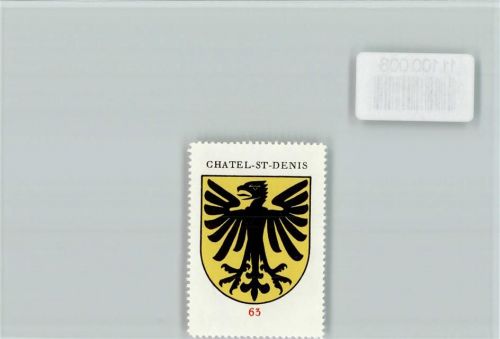 1618 Châtel-St-Denis - Vignette Wappen Kaffee Hag ca 1920-1940